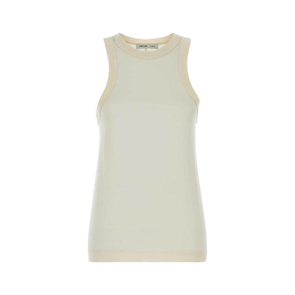 까르뱅 [해외] 까르벵 26SS CARVEN 아이보리 실크 탱크 탑 6251K21328N002 TP575378498