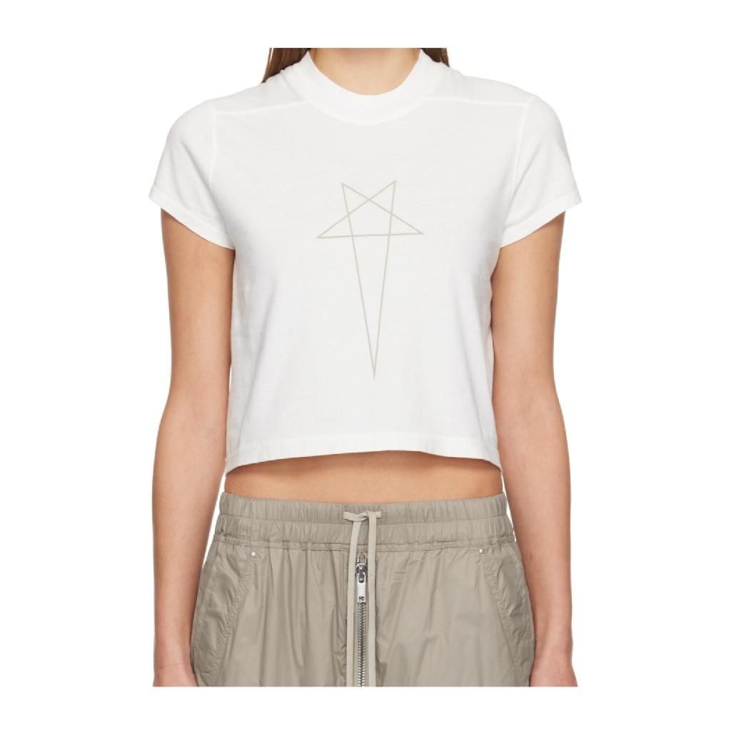 릭 오웬스 25FW 릭오웬스 CROPPED 스몰 T 셔츠 DS02E7207RNEP31108 TP568526584
