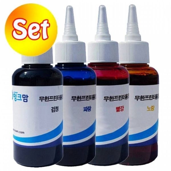 알티피아 [하프클럽]TBZ 엡손 호환잉크 4색 세트 무한용(70ml) L3106