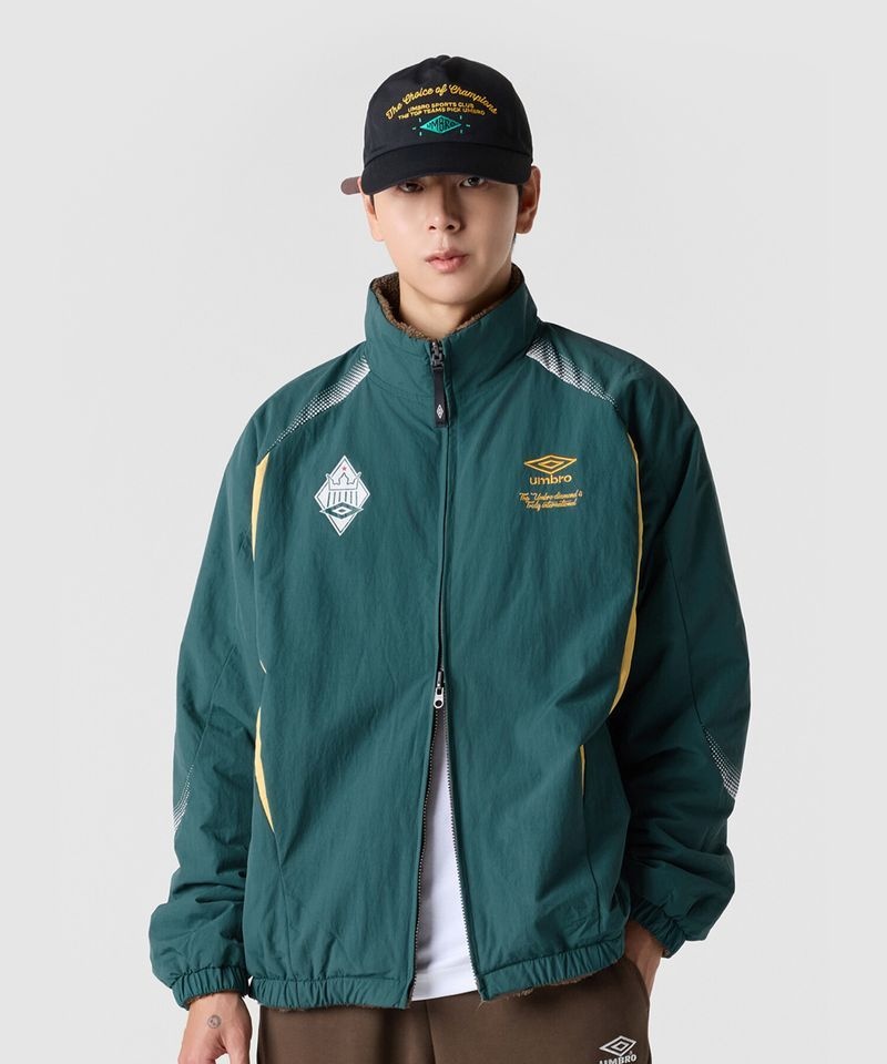 UMBRO [매장정품] 엄브로 UMBRO 리버시블 플리스 스탠넥 자켓 그린 UQ421CFJO1 UQ421CFJO1_HGN0