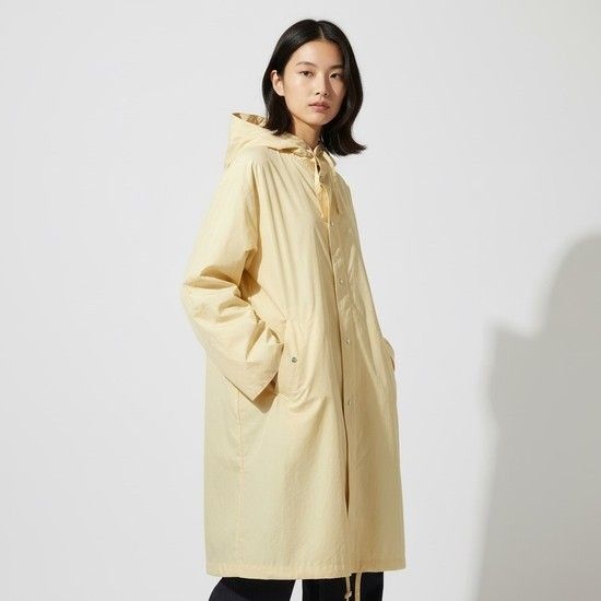 패세라 라이트옐로우 백로고 미디 후드 파카 자켓 J04AH0002 J45046 740