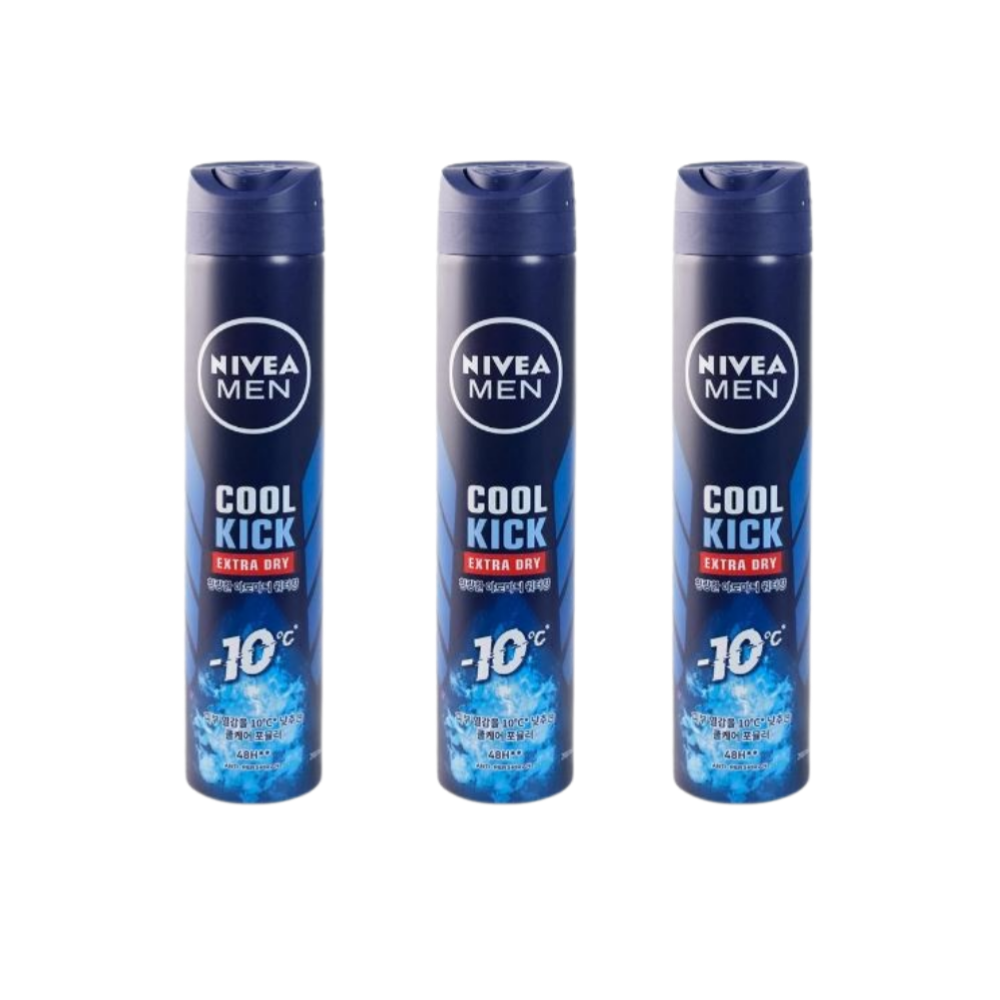 니베아 맨 데오드란트 스프레이 쿨킥 200ml 3개
