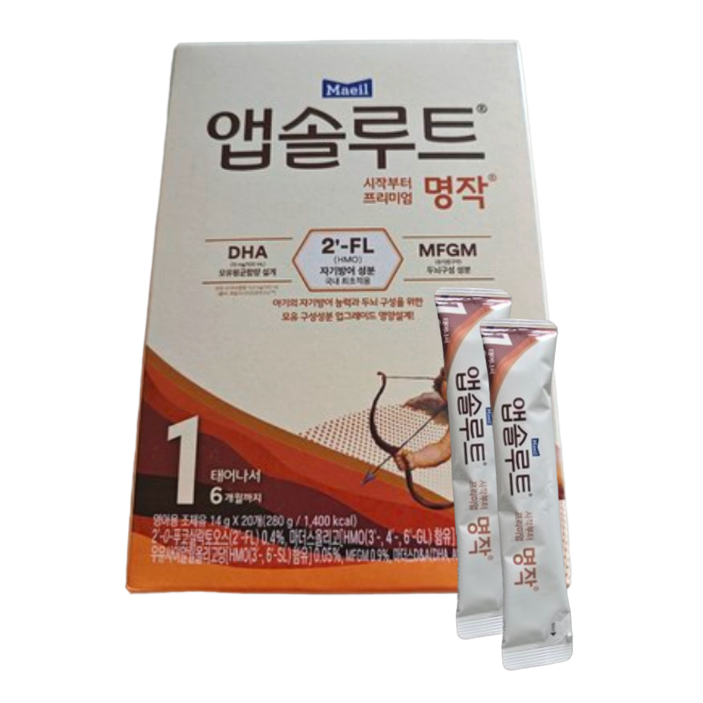 [오늘출발] 매일 앱솔루트 명작 스틱분유 1단계 14g x 20p