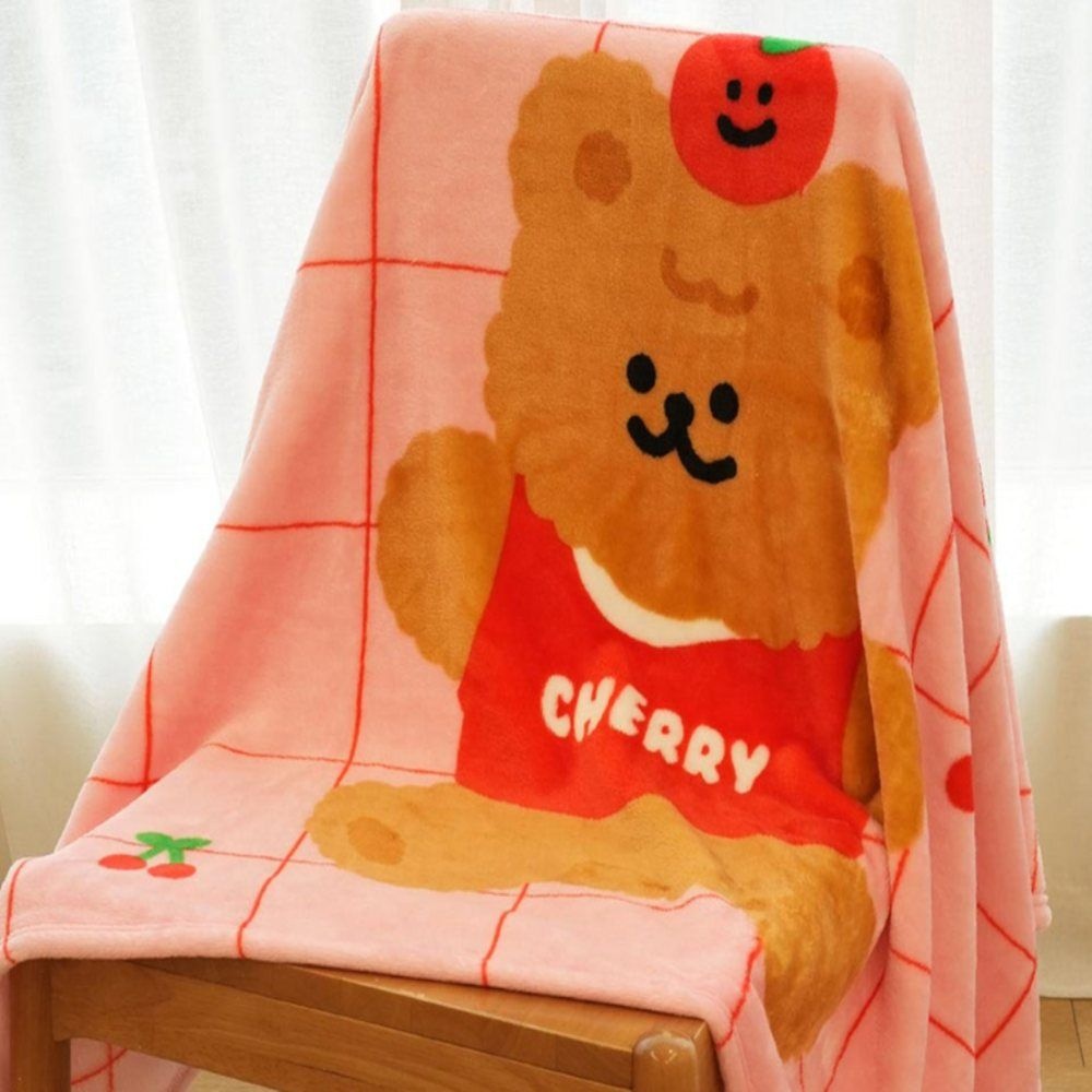 귀여운 베어 따뜻한 담요 극세사 귀여운무릎담요 사무실담요