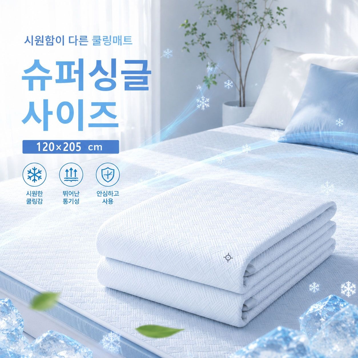 한일의료기3D 에어매쉬 쿨패드 냉감 매쉬 패드 여름이불