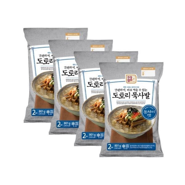 도토리 묵사발 801g X 4팩 Costco