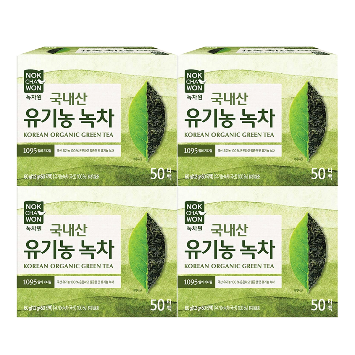 코스트코 녹차원 유기농 순수녹차 1.2g x 50티백 x 4 건강음료 사무실 차 티