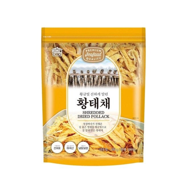 코스트코 마마스초이스 황금빛 진하게 말린 황태채 480g
