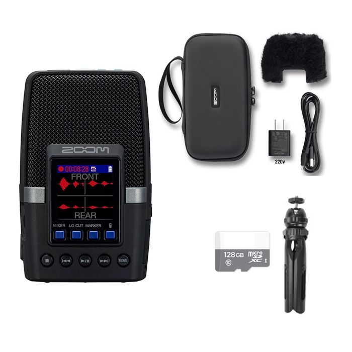 정품 국내발송 풀패키지 ZOOM H2 essential(메모리128GB+악세사리팩+삼각대포함)정품만 AS가능 오디오장비 H2E 에센셜