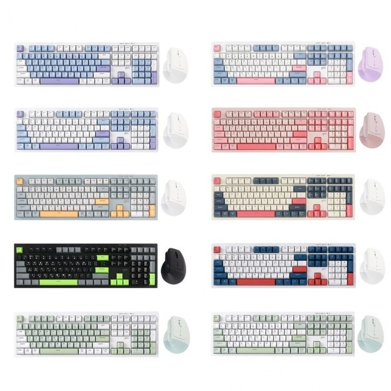 지클릭커 오피스프로 사일런스 M RGB 무소음 무선 블루투스 키보드 버티컬 마우스 세트 신규입점 10+1 행사중