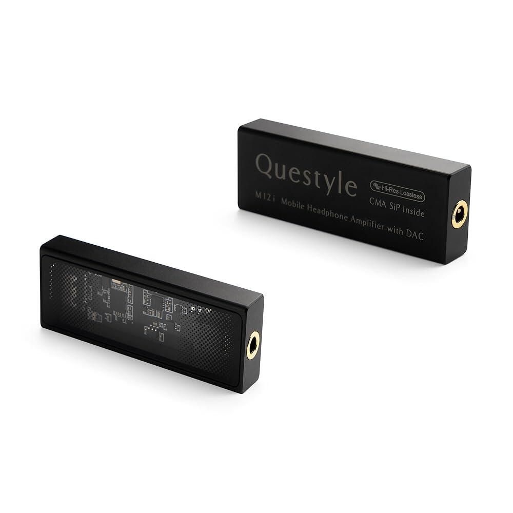 Questyle Questyle M12i HiFi 헤드폰 앰프 [MFi ] 휴대용 USB DAC 무손실 미니 오디오 PCM 768kHz/DSD512 3.5mm 출 스마트폰/PC/노트북용 고