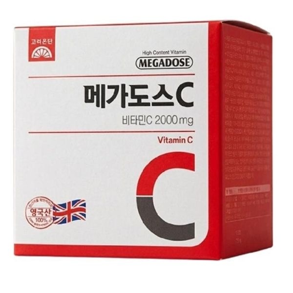 고려은단 메가도스C 비타민C 2000mg X 100포 한국 비타민 분...