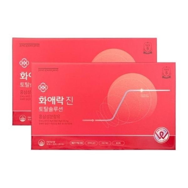 정관장 화애락진 토탈솔루션 70ml x 30포 터닝미 리뉴얼 2개 Ss