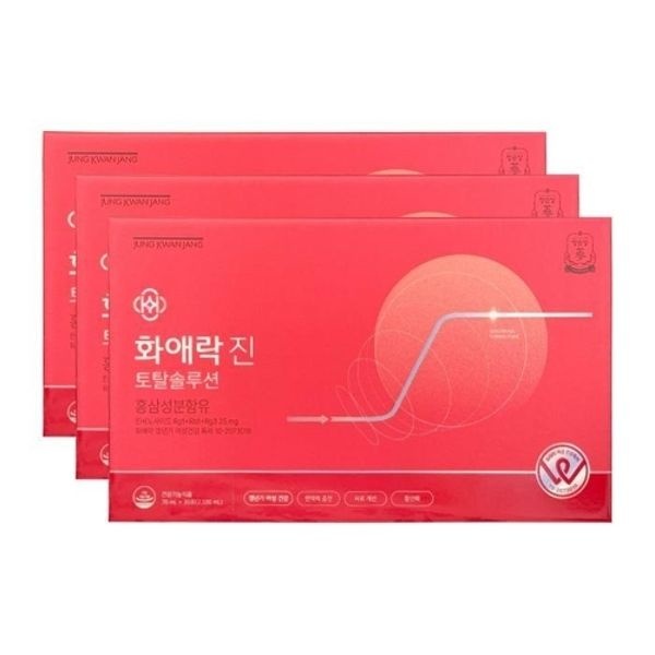정관장 화애락진 토탈솔루션 70ml x 30포 터닝미 리뉴얼 3개 Ss