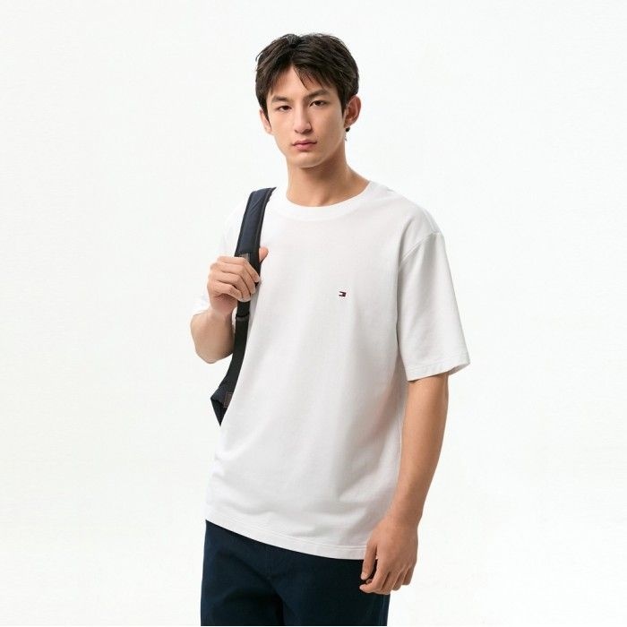 타미힐피거 [공식][단독SALE] 릴렉스 핏 테리 티셔츠 T12G1TPO130MT2YBR (정상가:129,000원)