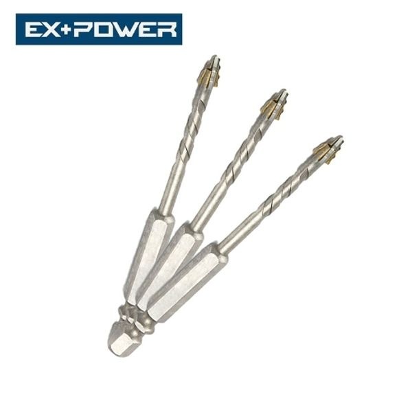 철기리 철제 타일 4날 6.0mm 드릴비트 3pcs