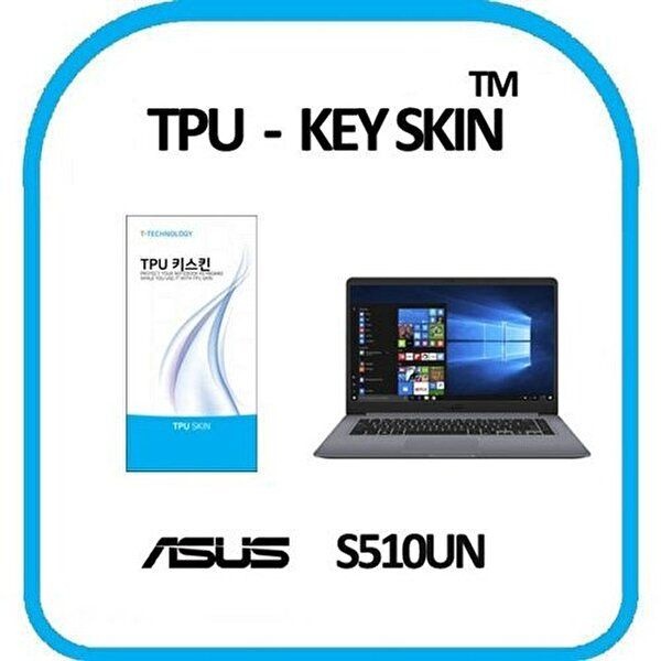 고품질 ASUS 비보북 S510UN 노트북 키스킨 TPU(고급형) 키스킨 키커버 키보드스킨 키덮개 W1AEAA9
