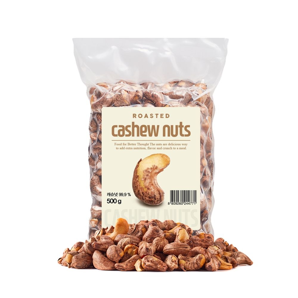 너트리 까먹는 껍질 구운캐슈넛 500g x 1개 베트남 특산품