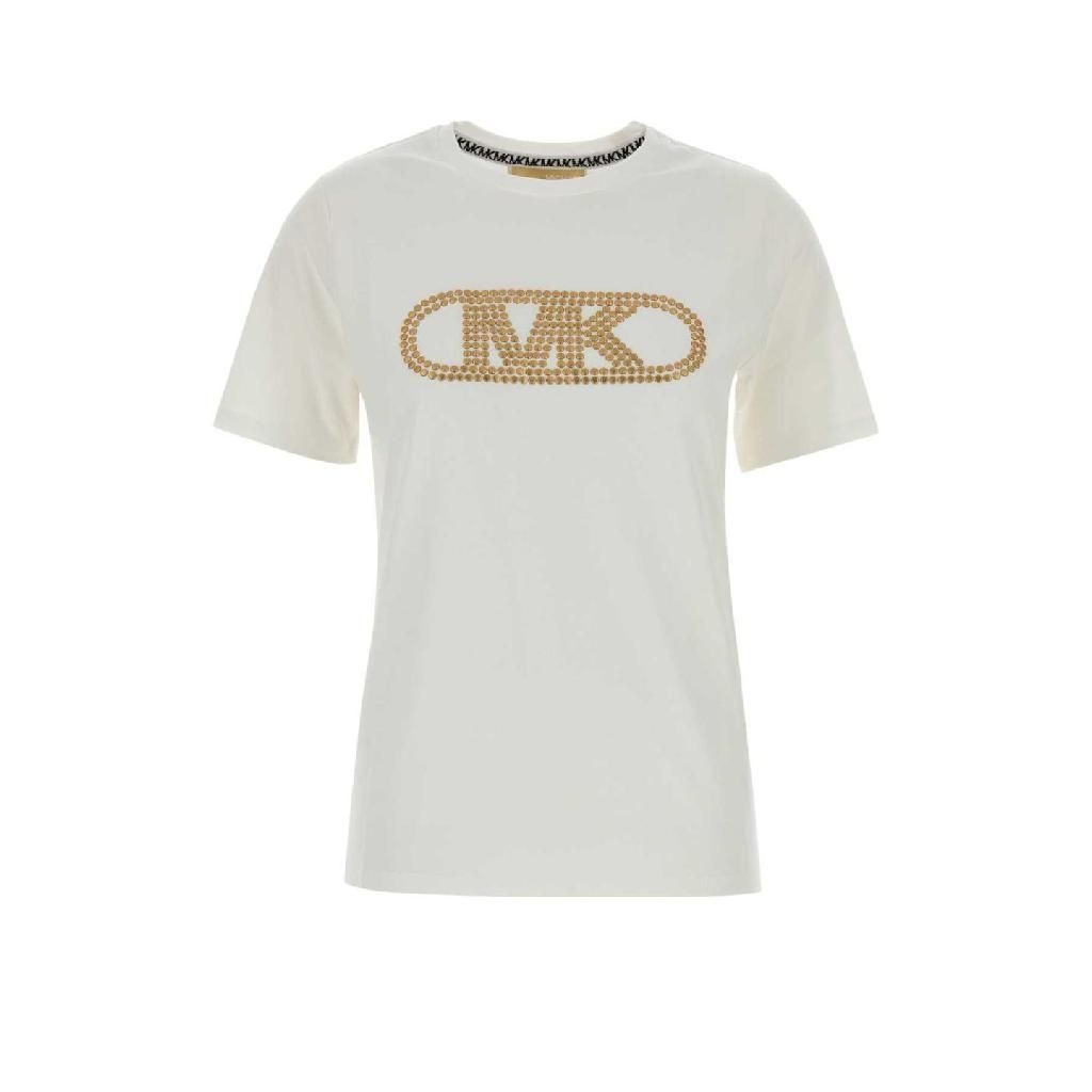 마이클 코어스 [X45]MICHAEL BY MICHAEL KORS MS651SC97J BIANCO White cotton t shirt 여성 티셔츠 민소매 탑 나시