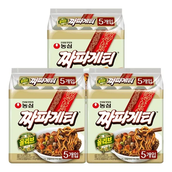 농심 올리브 짜파게티 140g X 15봉
