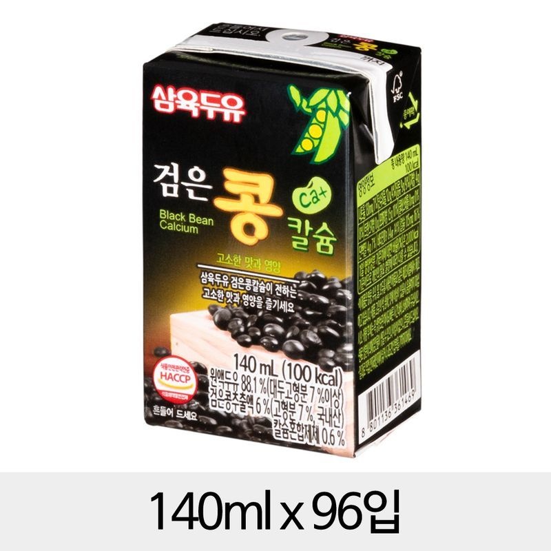 삼육두유 검은콩칼슘 140mlx96입