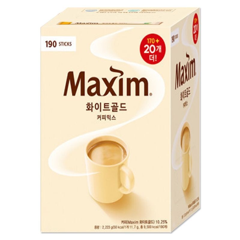 맥심 화이트골드 커피믹스 (170+20) 총190T