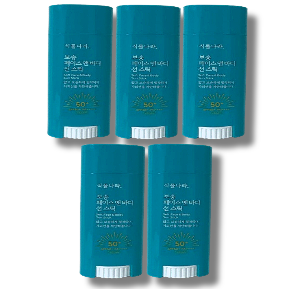 [오늘출발] 식물나라 산소수 페이스 앤 바디 보송 선스틱 30g 5개