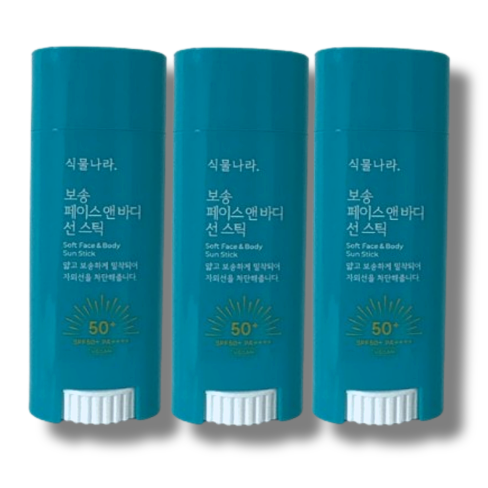 [오늘출발] 식물나라 산소수 페이스 앤 바디 보송 선스틱 30g 3개
