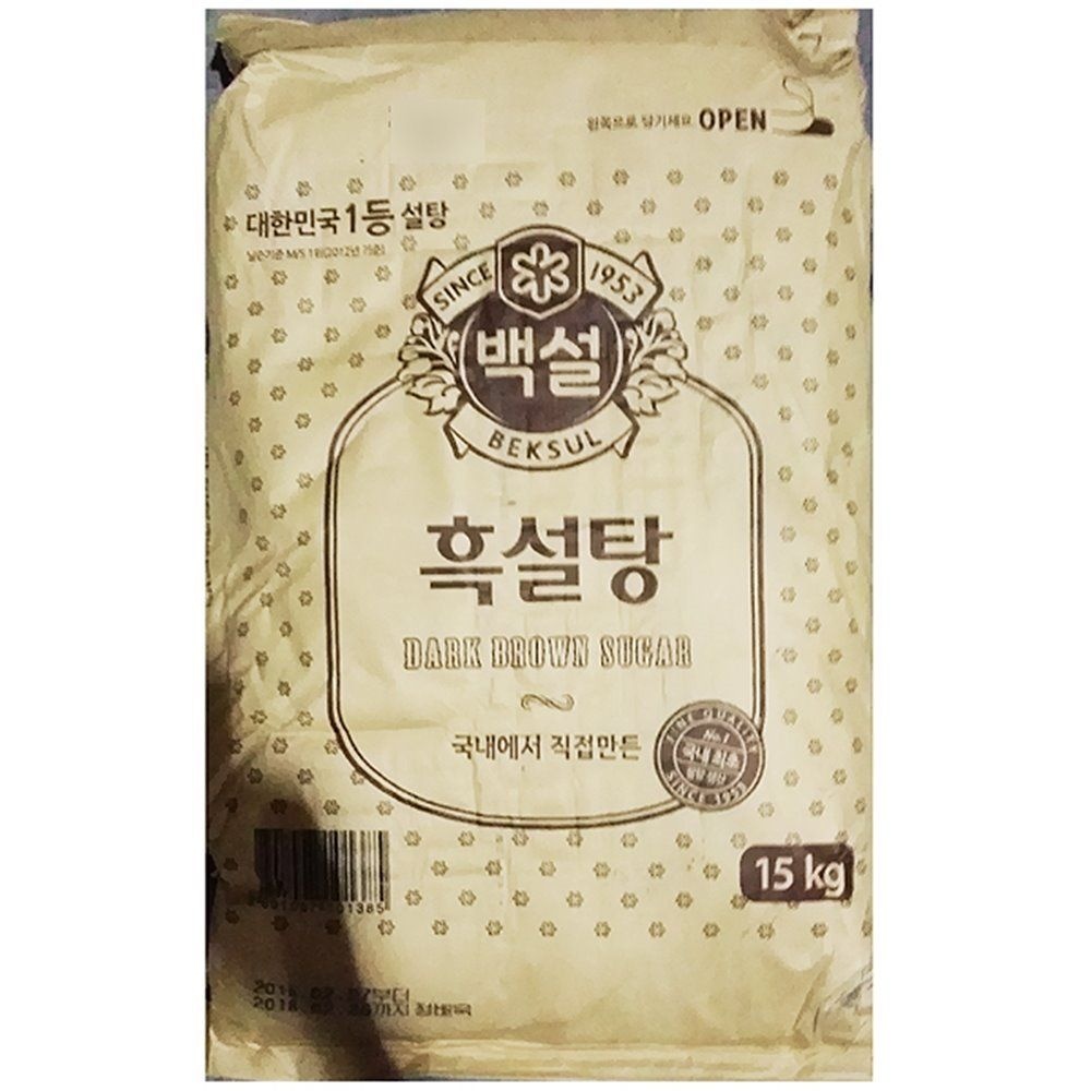 흑설탕(백설 15KG) 흑당 제일제당설탕