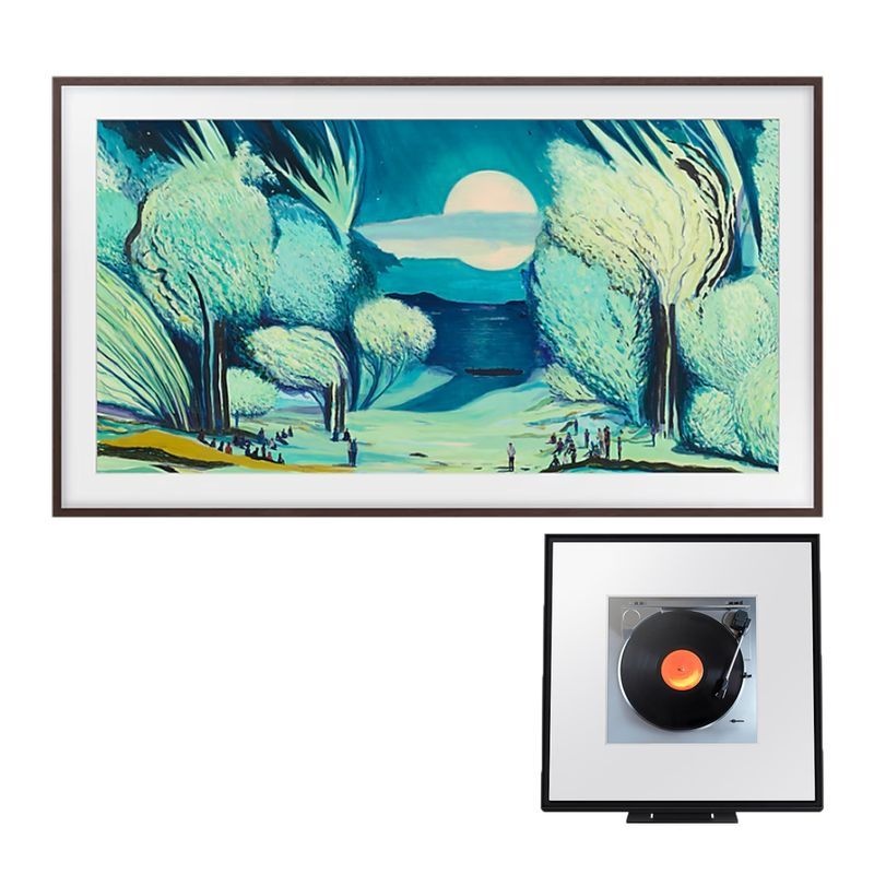 삼성전자 삼성 더프레임 TV KQ55LSF03-BWM 138cm 플랫브라운 뮤직프레임세트