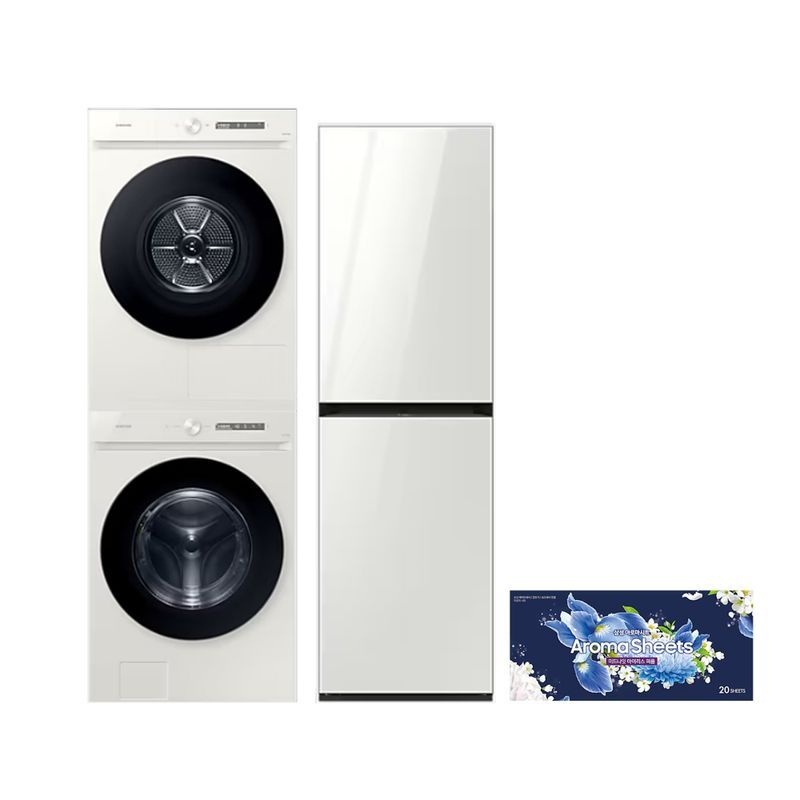 삼성전자 삼성 세탁기 + 건조기 + 에어드레서 WF2422DBEEF24W 배송무료