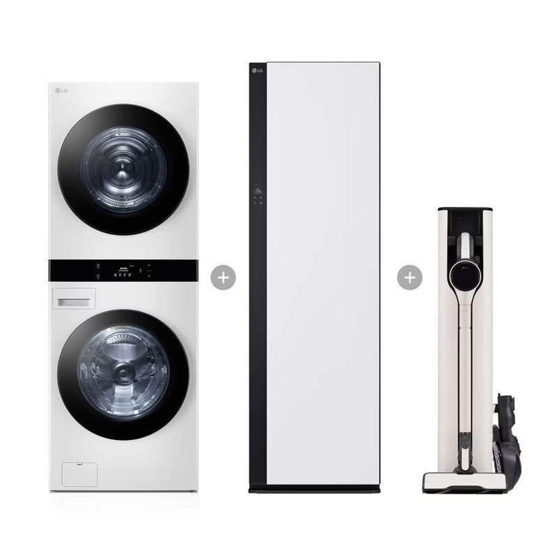 LG전자 LG 워시타워 + 스타일러 + 청소기 1WU-M8H-48W 배송무료