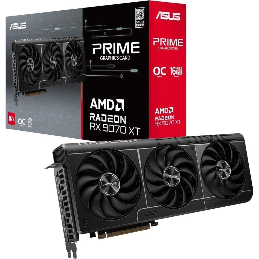 [해외] 아수스 프라임 라데온 RX 9070 XT OC 그래픽카드 AMD PCIe5.0 관부가세포함