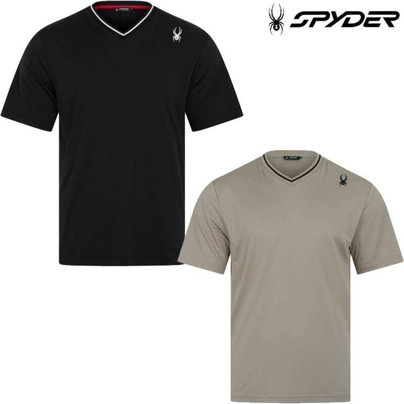 스파이더 <매장정품> SPYDER 스파이더 남성 듀오테크 피케 브이넥 티셔츠 SPLMCNRS303M 1691297