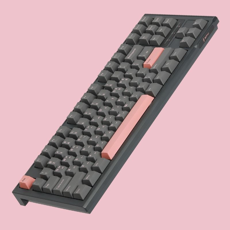 SPM 매장정품 SPM PL87A PBT 바다소금 기계식 유선 키보드 (다크올리비아)