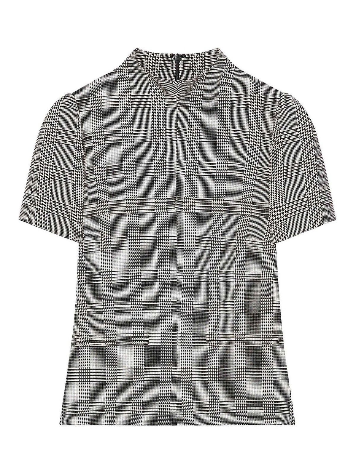 꾸레쥬 24FW COURREGES Prince Of Wales-Pattern T-셔츠 324CTO344PL0166B107