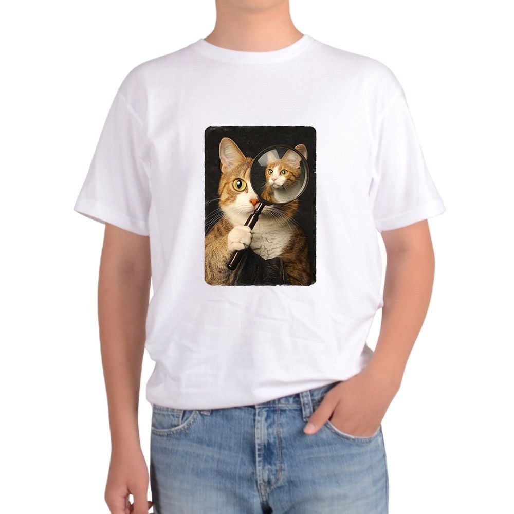 톰스외 오버핏반팔티 전사이즈 돋보기 고양이 CATS EYE