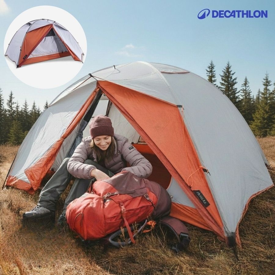 [해외] 데카트론 FORCLAZ 등산용 텐트 트레킹 TREK 500 경량 2인용 8556122
