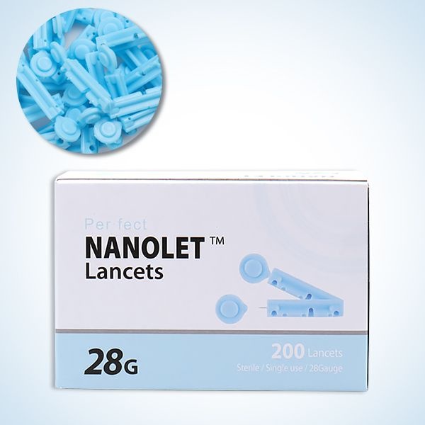 [오늘출발] 사혈침 란셋(NANOLET) 28G 200pcs 채혈침 니들 LANCET