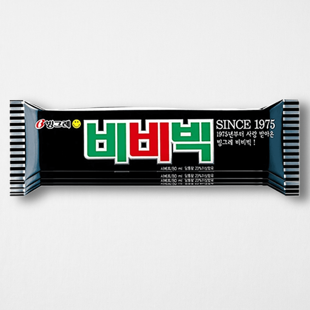 빙그레 비비빅 40개 통팥 샤베트