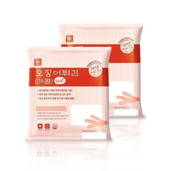 [사옹원] 매콤 오징어튀김 1kg 2개