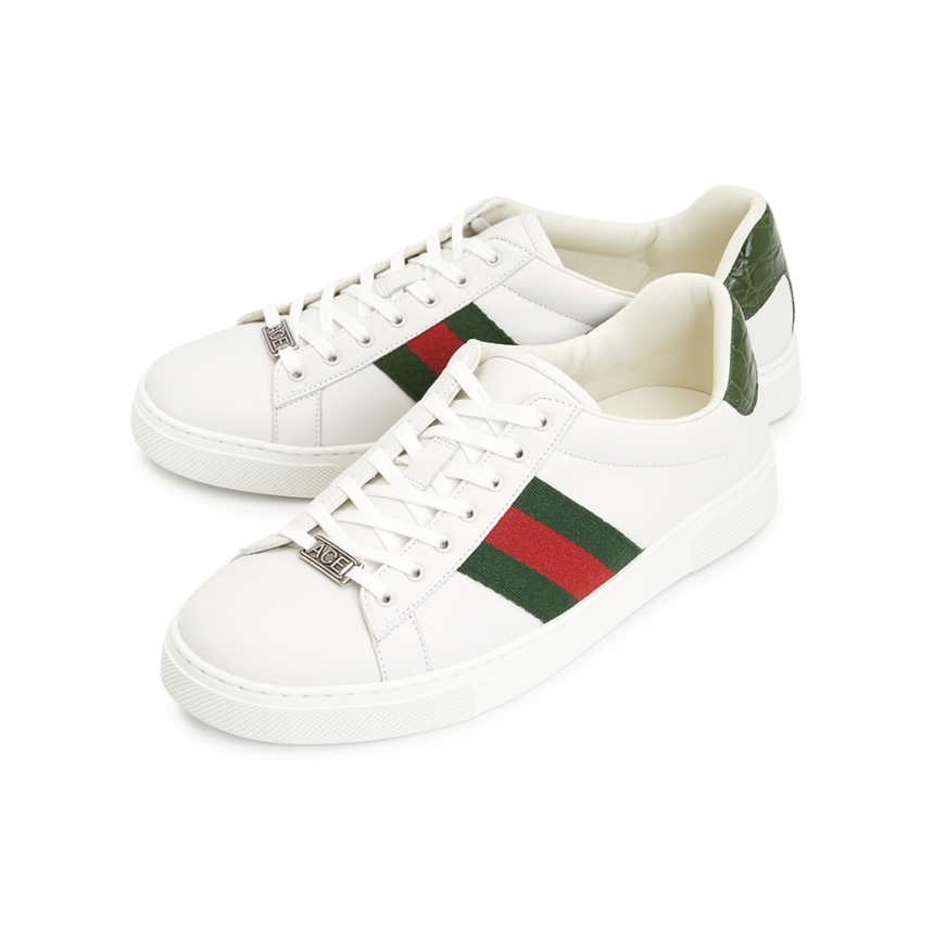 GUCCI 에이스 웹 남성 스니커즈 757892 AACAG 9055