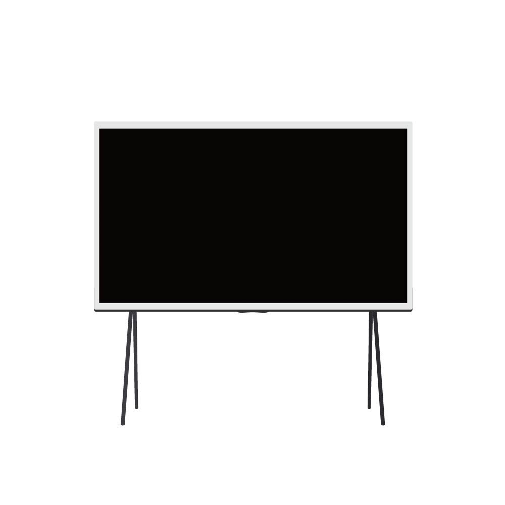 삼성전자 더 세리프 KQ55LSD01AFXKR 화이트 스탠드형 138cm-킴스