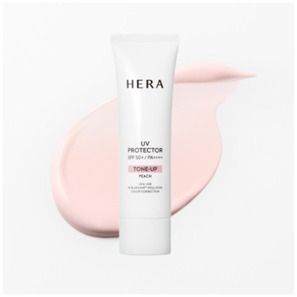 헤라 선크림 UV프로텍터 톤업 피치 수분 촉촉한 50ml