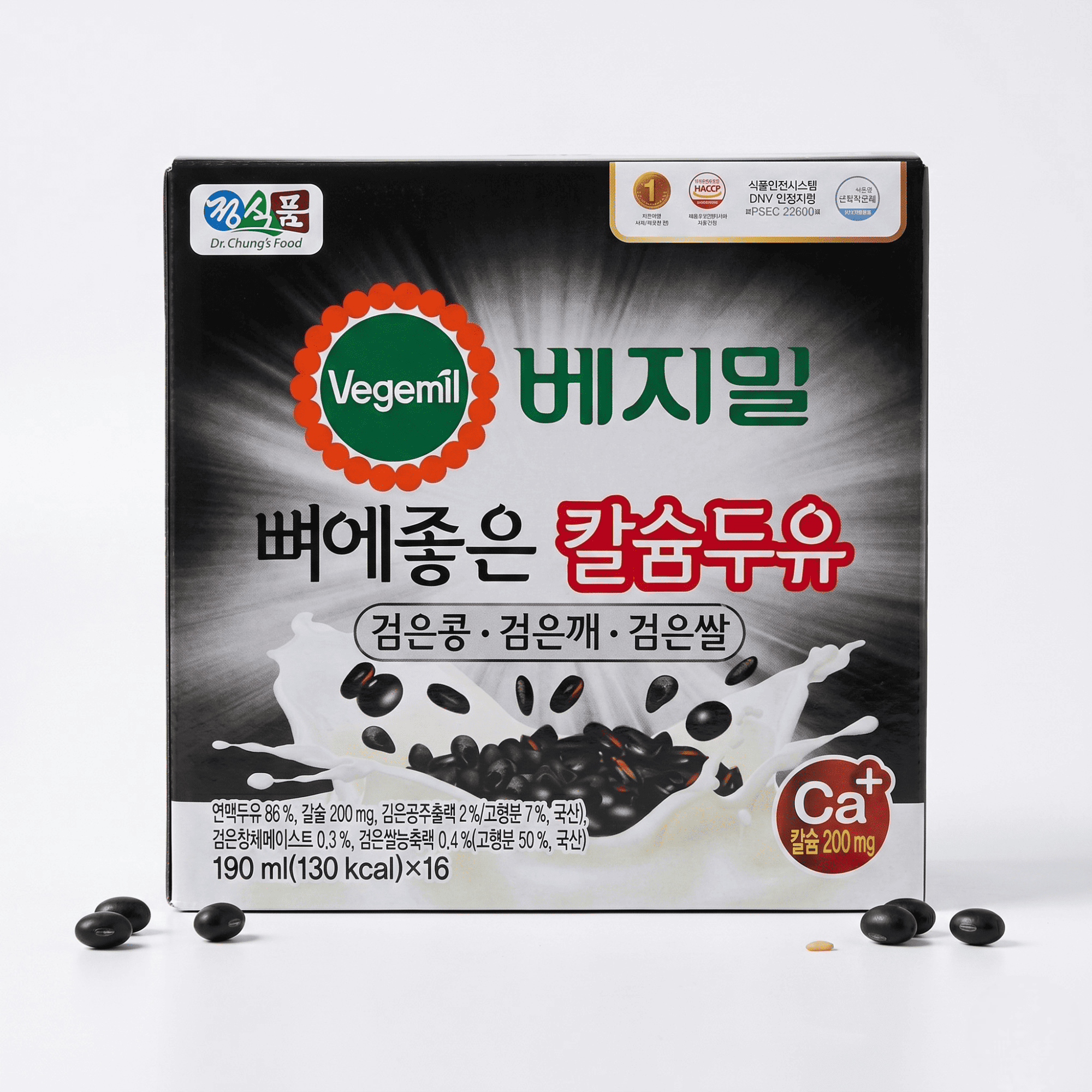베지밀 뼈에좋은 칼슘 검은콩 두유 190ml 72팩