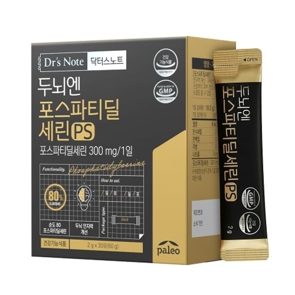 팔레오 닥터스노트 두뇌엔 포스파티딜세린 PS 2g 30포 1박스 1개...