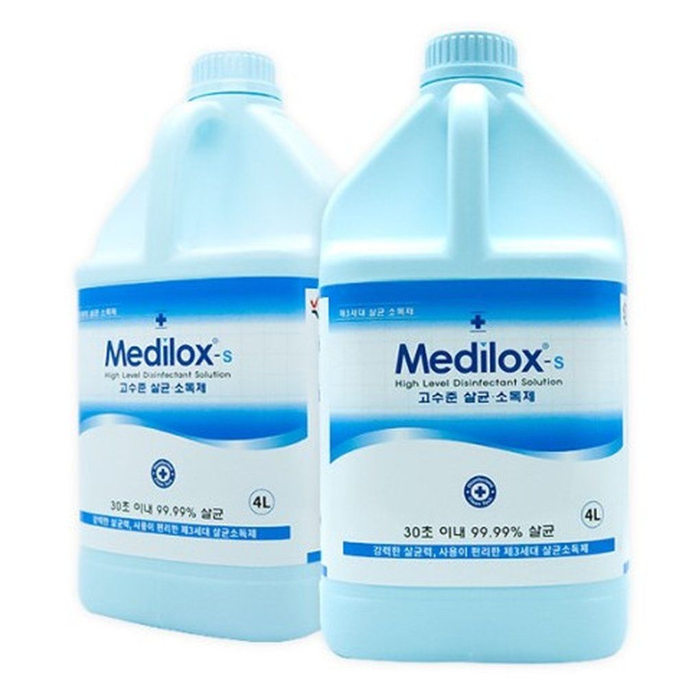 Medilox-S 메디록스 고수준 무독성 코로나 살균 소독제 방역 4L