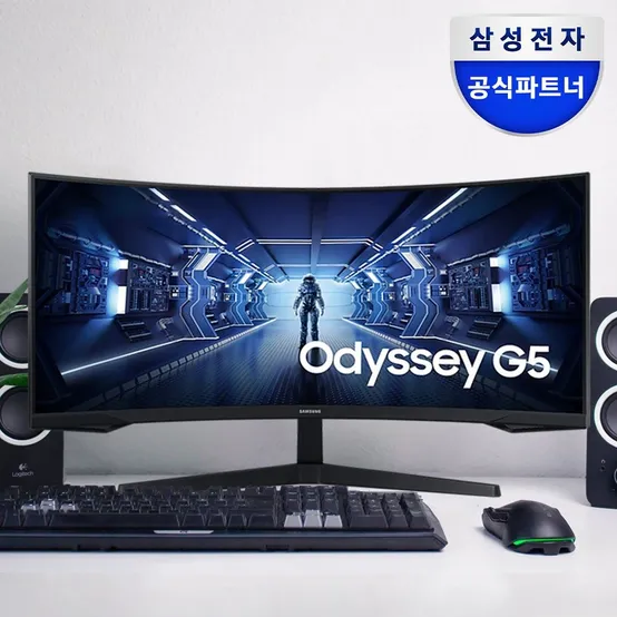 삼성전자 오디세이 G5 C34G55T 86.4cm WQHD 커브드 게이밍모니터 165Hz