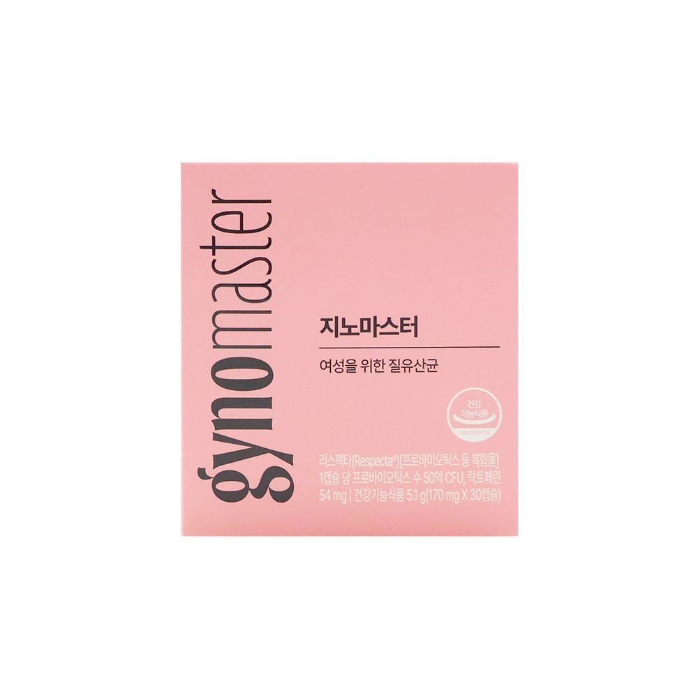 마스터바이옴 지노 마스터 여성 질유산균 170mg x 30캡슐 x 1박스