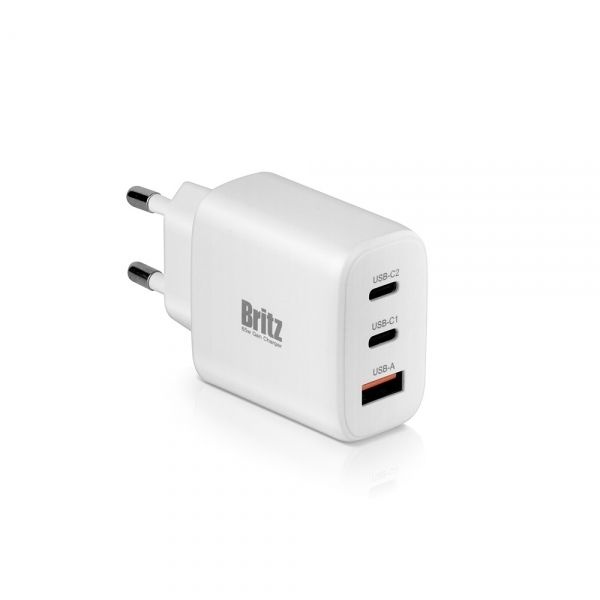 Britz 브리츠인터내셔널 BZ-PD65W GaN 고속충전기 USB-C 2포트 USB-A 1포트 총 3포트